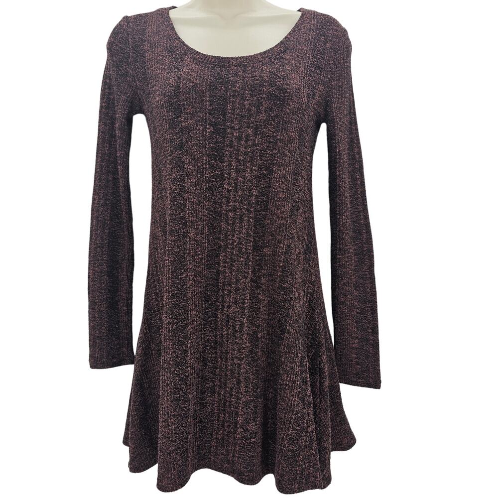 Urban Outfitters BDG Womans size S Petite Ribbed Knit Mini Sweater Dress Brown